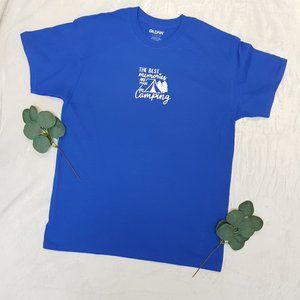 "The Best Memories Are Made Camping" Crew Neck T-Shirt